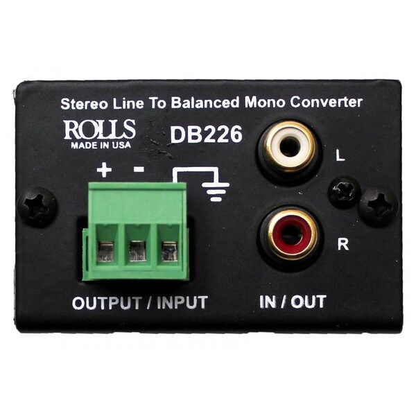 Main product image for Rolls DB226 Stereo Line to Balanced Mono245-1274